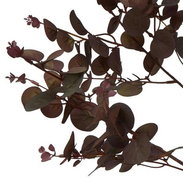 Hill Interiors Eucalyptus Artificial Plant - Burgundy - 