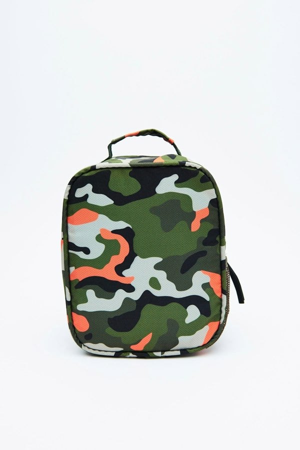 Beat Boyz Club Camo Lunch Bag - Orange Pop