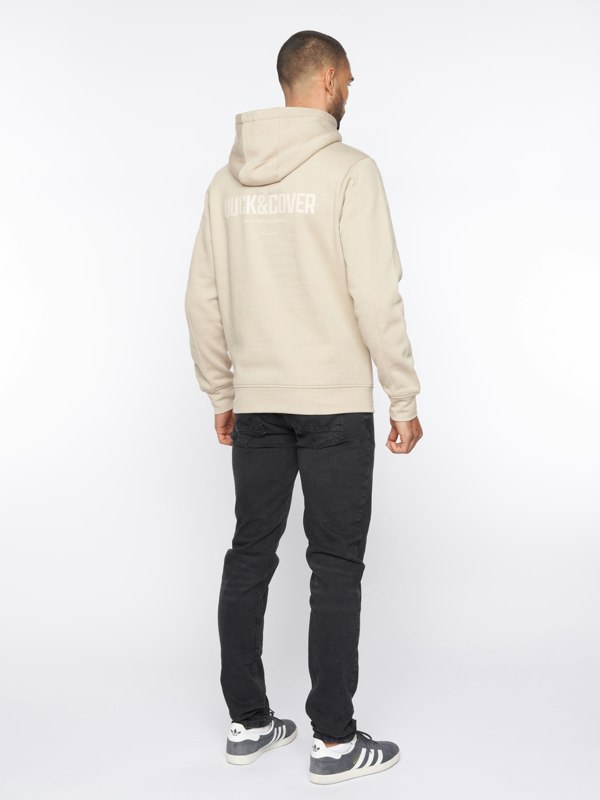 Duck and Cover Lewys Hoodie - Stone