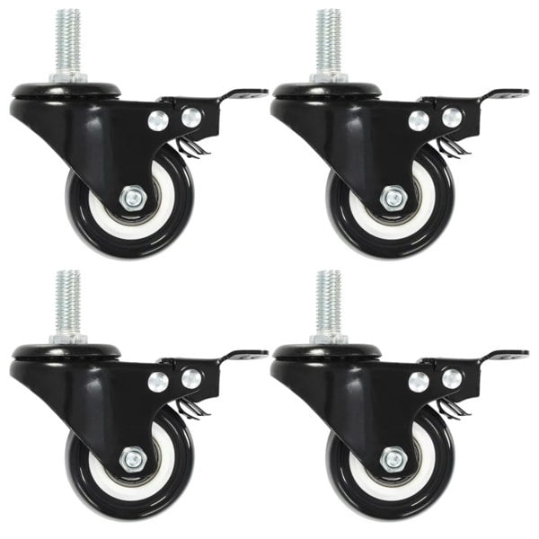 Berkfield 32 pcs Swivel Casters with Brakes 50 mm
