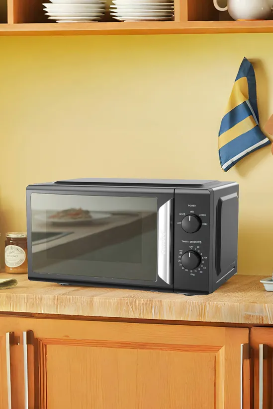 Living and Home 700W White 19L 5-level Power Kitchen Manual Microwave Oven with Timer