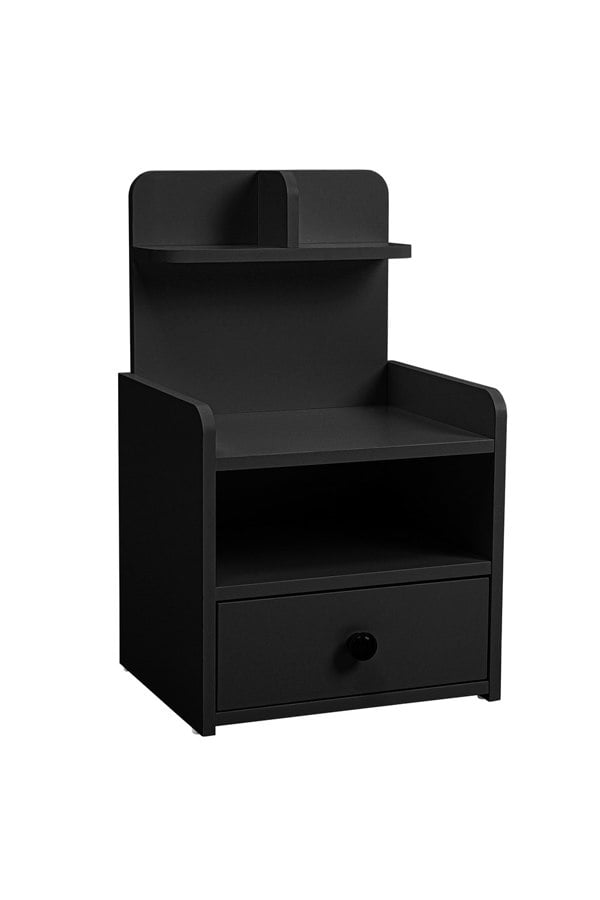 Living and Home One Drawer Wooden Bedside Table