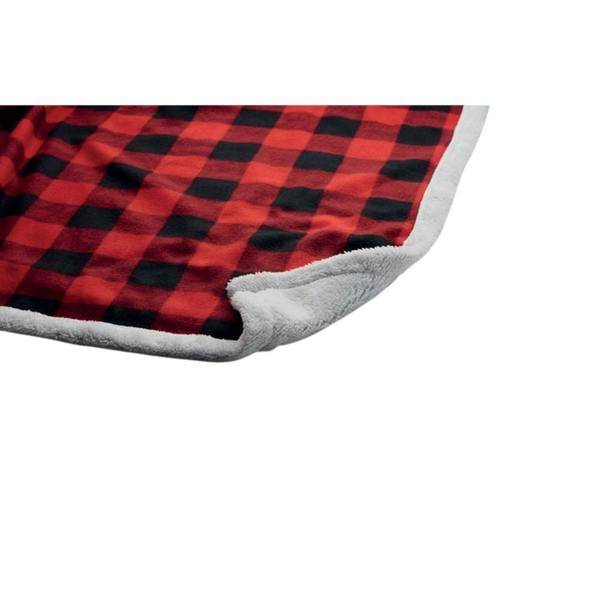 MidOcean Shermatt RPET Checked Picnic Blanket - Red - 