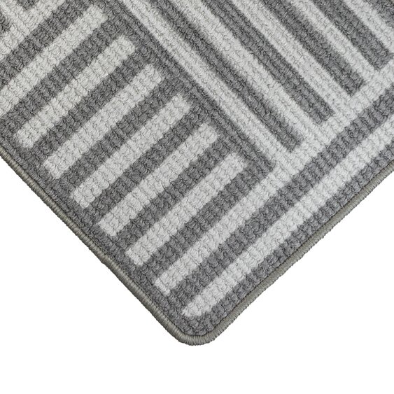 JVL Fiora Machine Washable Indoor Runner and Mat Set - Skyline Strata