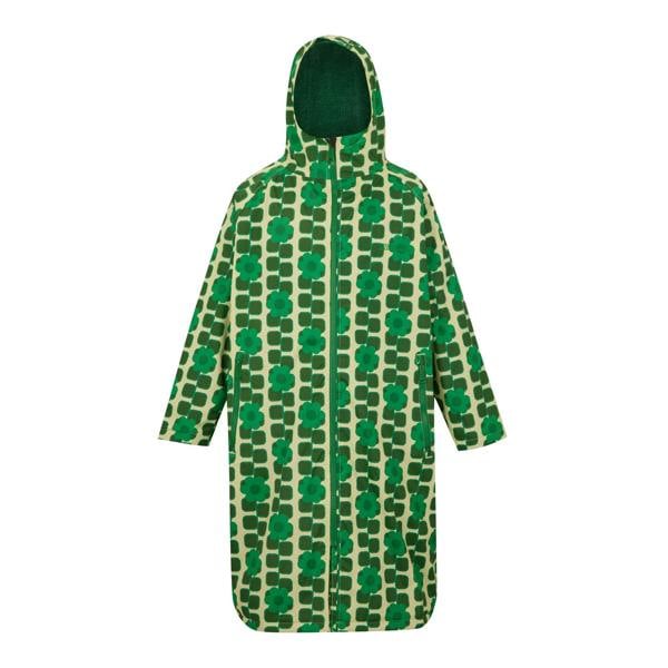 Regatta Unisex Adult Orla Kiely Mini Square Flower Changing Robe - Green - 