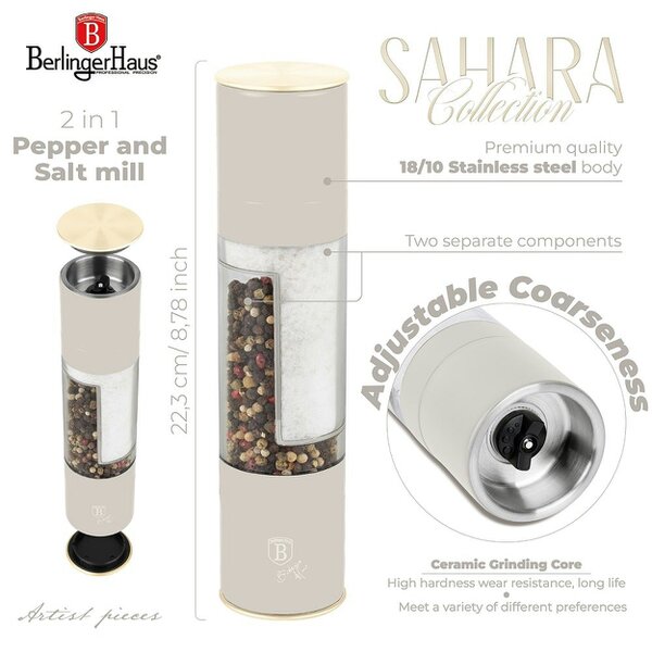 Berlinger Haus 2in1 pepper and salt mill Berlinger Haus BH8580 Sahara