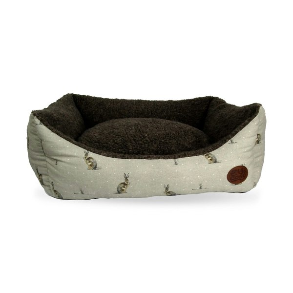 Snug and Cosy Pets Hare Print Bed