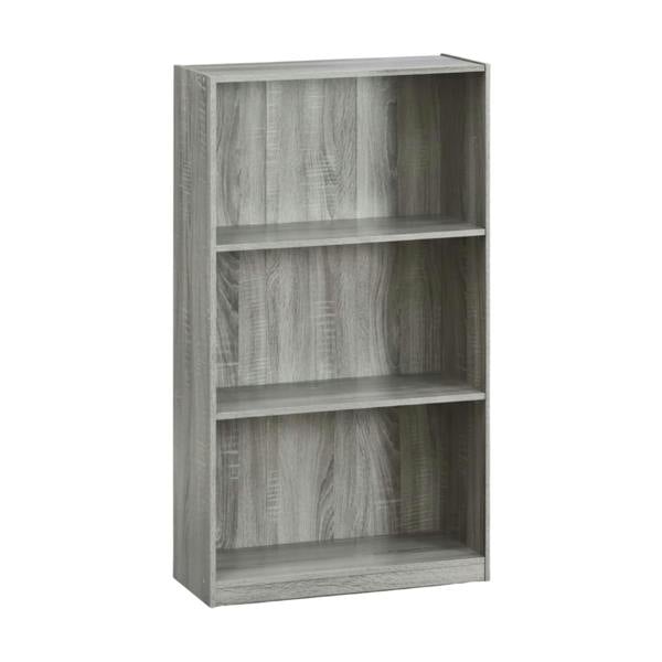 WALPLUS Basic 3-Tier Bookcase Storage Shelves, French Oak Grey designed to complement modern interiors - 99736GYW