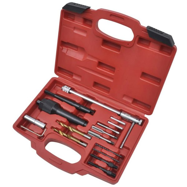 Berkfield 16 pcs Glow Plug Removal Tool Set