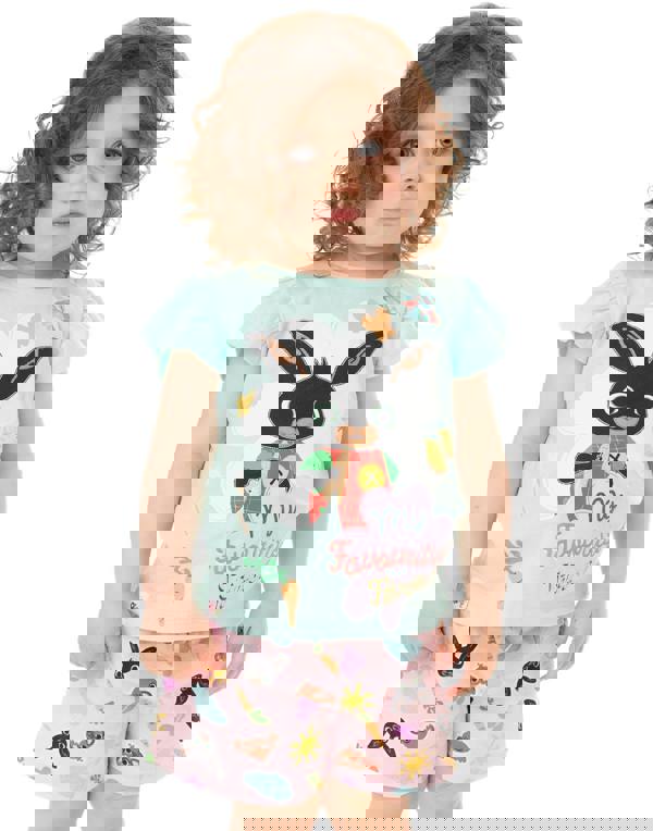 Bing Bunny Girls Blue Bing Short Sleeve Short Leg Pyjama Set