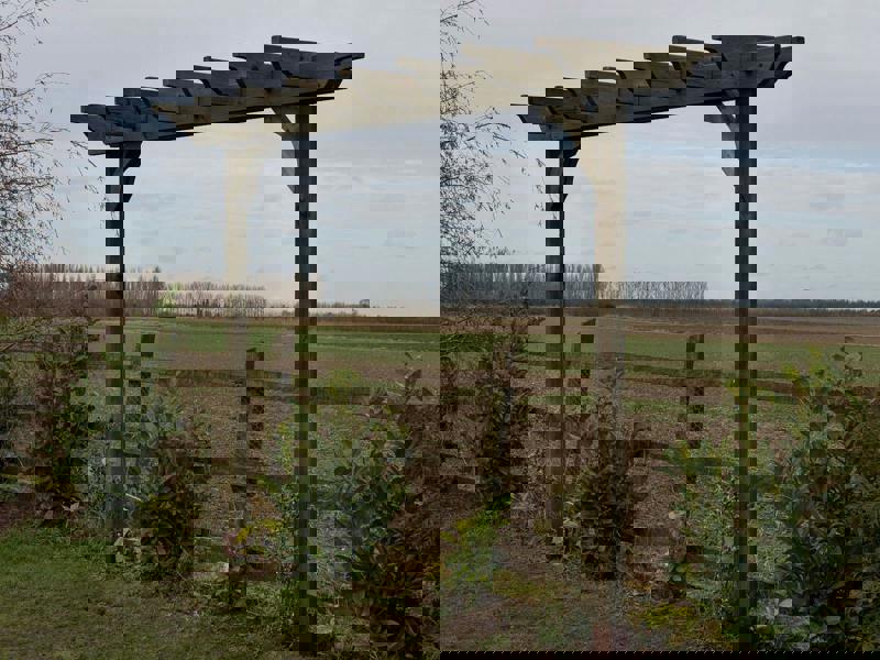 Arbor Garden Solutions Sculpted Double Beam Pergola, Plant Climbing Arbour - Sculpted brace