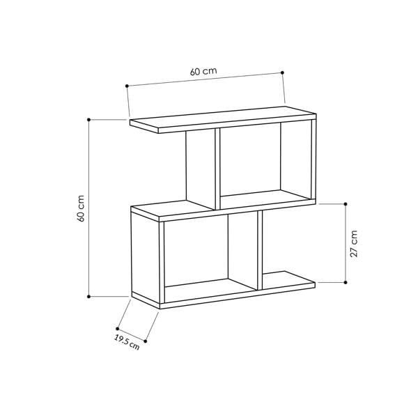 Decortie Homemania Modern Side End Coffee Table Side End Multipurpose  H 60cm 5 Tier