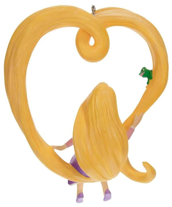 Disney: Tangled Hallmark Keepsake - Rapunzel & Pascal Heart Christmas Tree Ornament
