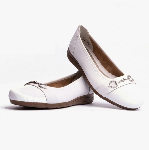 Rieker Slip-On Womens Shoes - White (L9360-80)