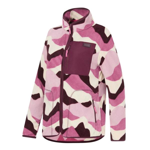 Regatta Womens/Ladies Frankie Mountain Full Zip Fleece Jacket - Light Pink/Deep Burgundy/Off White - 