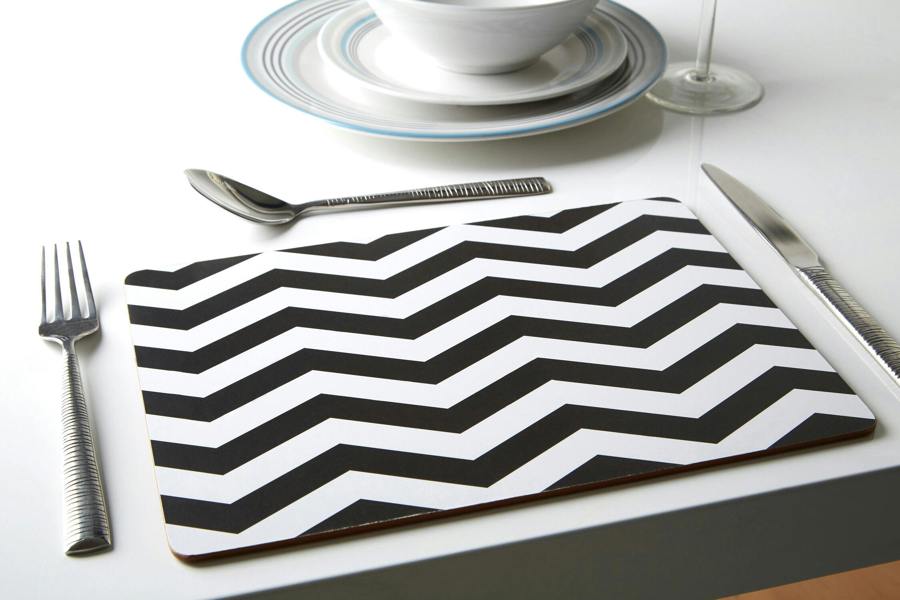 Maison by Premier Chevron Set Of Four Placemats