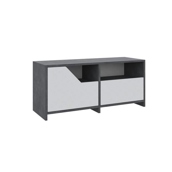 Decortie Modern Nexus Shoe Cabinet 105(W) 2-Door Storage and Open Shelf Space Saver Engineered Wood Hallway