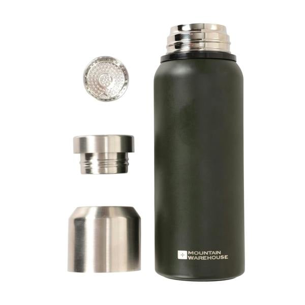 Mountain Warehouse Matte Double-Walled 500ml Flask - Khaki Green - 
