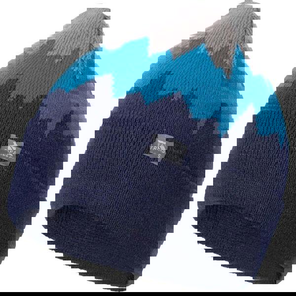 Trespass Mens Cobbler Beanie - Storm Grey/Bondi Blue/Navy - 