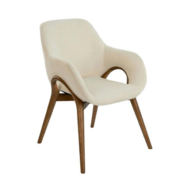 Angel Cerdá Beige fabric chair 4197