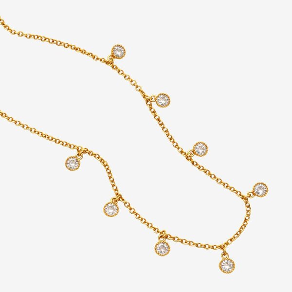 Uchi & Soto Enso Gold Circle Stone Necklace
