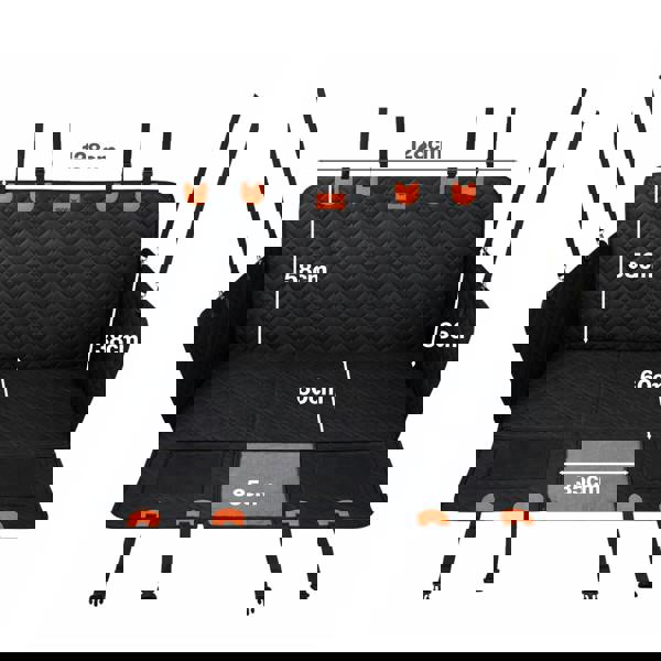 Skylos Dog Car Seat Cover Pet Back Seat Hammock Safety Protector  Waterproof