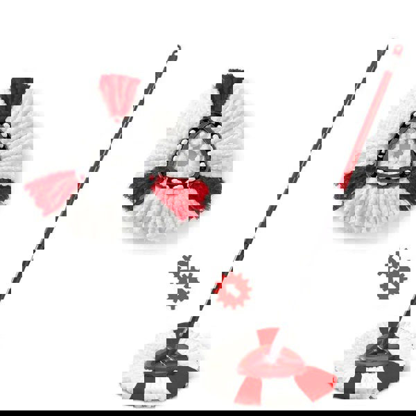 Havendro Spin Mop Head Replacement, Base, Handle for Vileda Turbo Microfibre Mop Refills