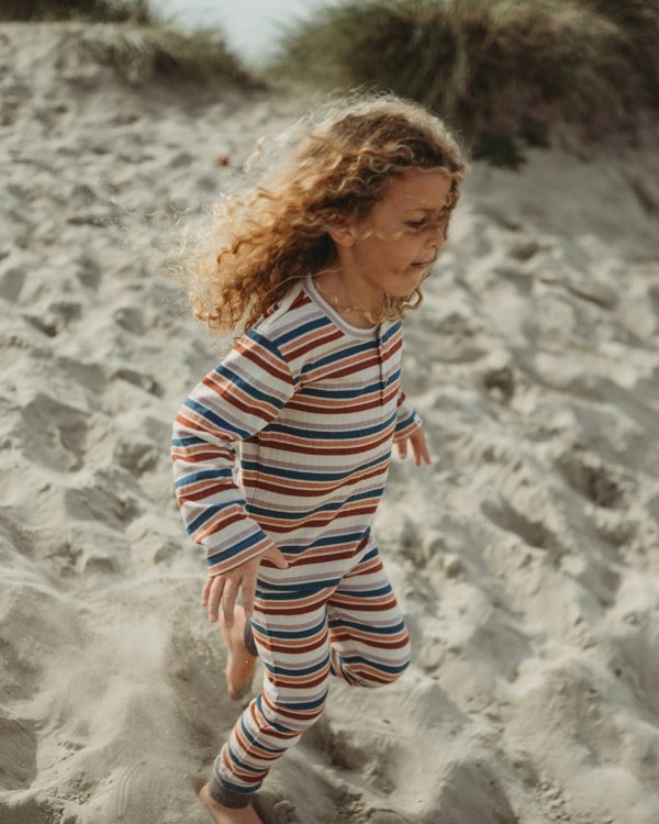Multicolour Retro Stripe Print Top - image 1