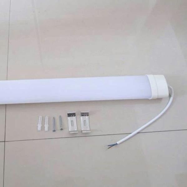 ENER-J Pack of 2 36W LED Triproof Batten Tube Lights, 120cms, 4000K, IP65 Waterproof, No UV and IR Radiation, Super Bright Tube Light