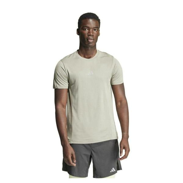 Adidas Mens HIIT Heat.Rdy Technology Crew Neck T-Shirt - Green - 