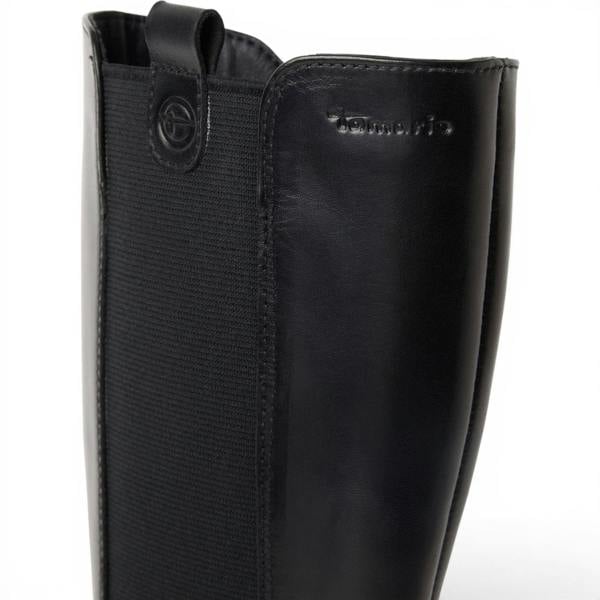 Tamaris Women’s Black Leather Knee High Platform Heel Long Boots - 25608-41