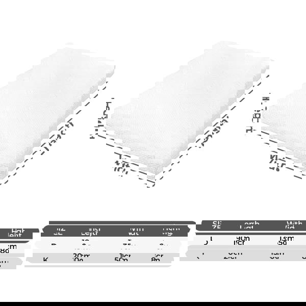 Lavio Bamboo Charcoal Mattress Topper Memory Foam Cooling Gel King Double Thick 8cm