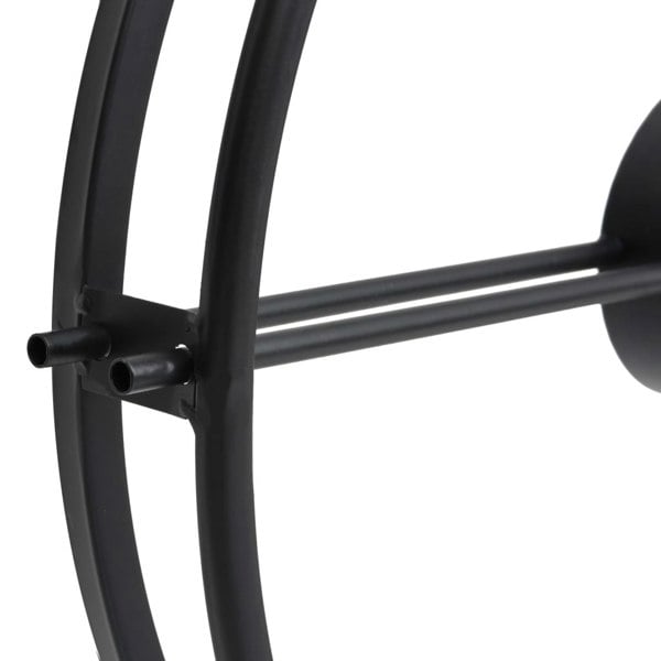 Berkfield Wall Clock Black 52 cm Iron