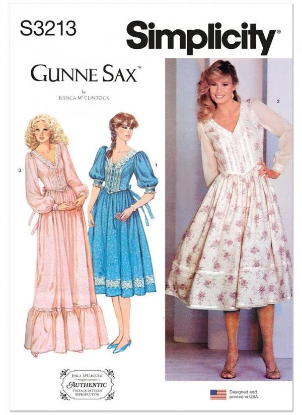 Simplicity Sewing Pattern 3213, Dresses, Vintage Style for Women, H5 (6-8-10-12-14) - Intermediate
