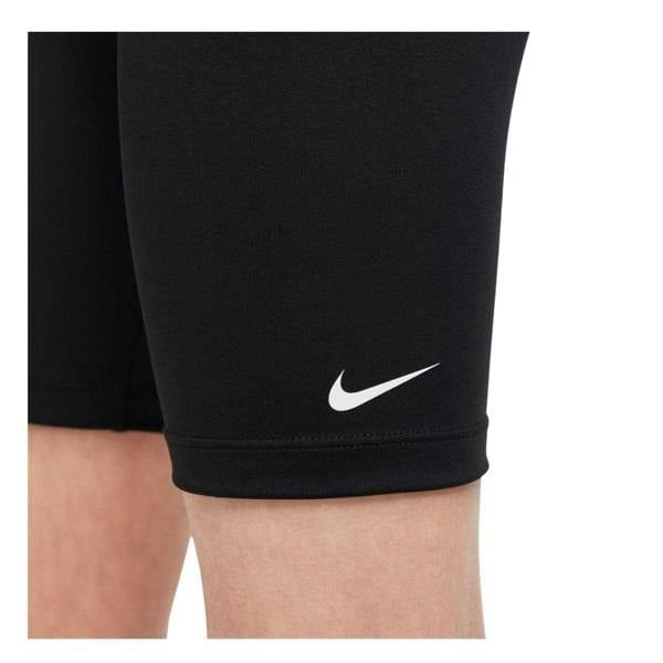 Nike Girls Sportswear Tight Biker Shorts - Black/White - 