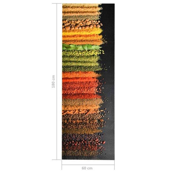 Berkfield Kitchen Floor Mat Washable Spice 60x180 cm