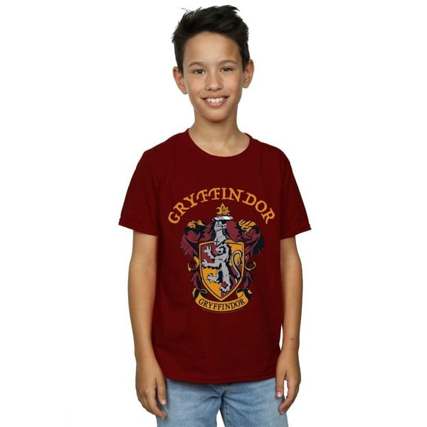 Harry Potter Boys Gryffindor Crest T-Shirt - Burgundy