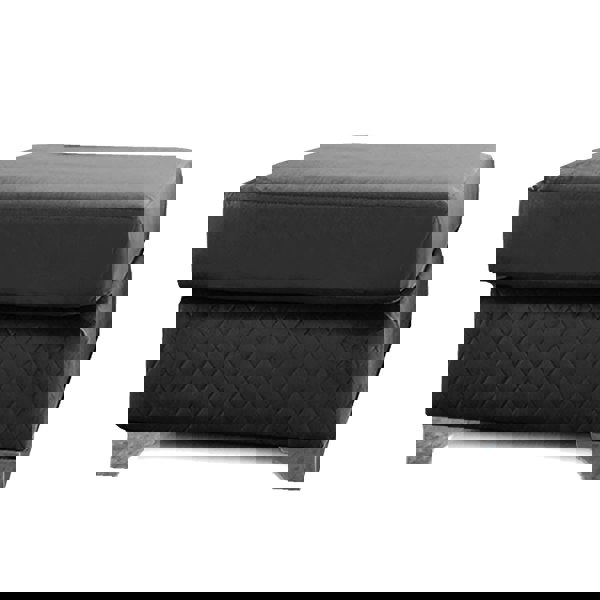 Furnishings For Less Victoria Plush Velvet Footstool