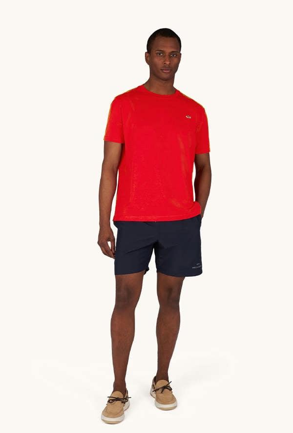 Paul & Shark Portofino Swimwear with Reflective Logo Print