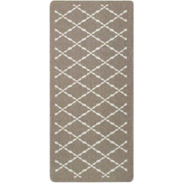 The Rugs Durable Washable Mats & Runners with Diamond Design