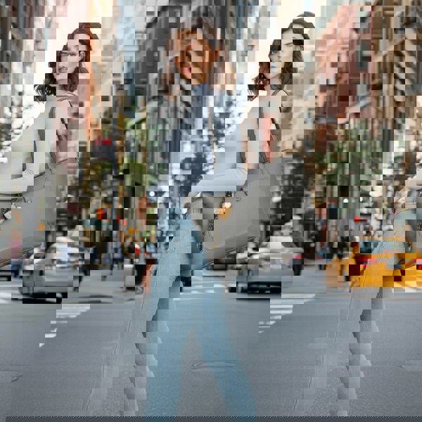 Kitise Structured Tote Handbag with Detachable Crossbody Strap