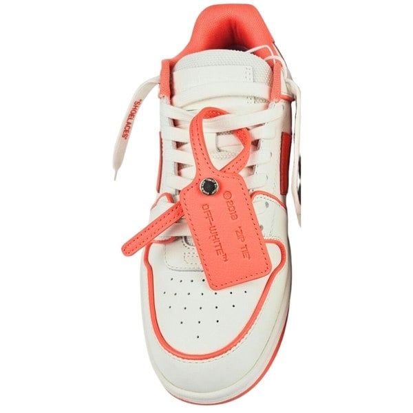 Off-White Out Of Office Calf Leather Sneakers - Coral Red