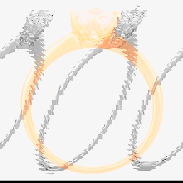 Starbright Rose 6mm Six Claw Round Cubic Zirconia Ring R3227(6M) 3A RGP