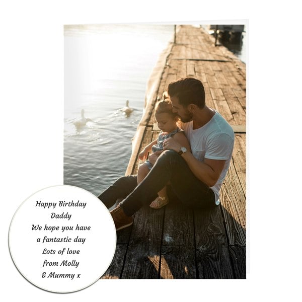 Personalised Memento Company Personalised Photo Upload Card - Display Font
