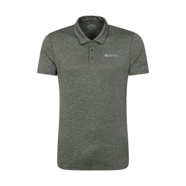 Mountain Warehouse Mens Agra Stripe Polo Shirt - Green - 