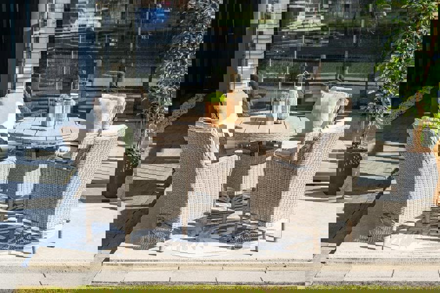 Garden Impressions Jersey 4 Seater Round Dining Suite