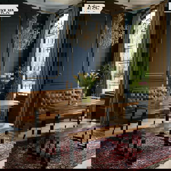 TRL Furniture Rustic Industrial Canadian Timber Dining Table