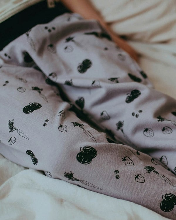 organic cotton Charcoal Grey Fruit Print Joggers - image 1