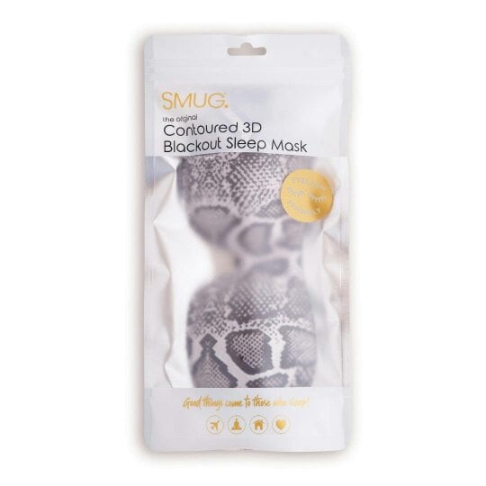 SMUG Contoured 3D Blackout Sleep Mask - Snake Print