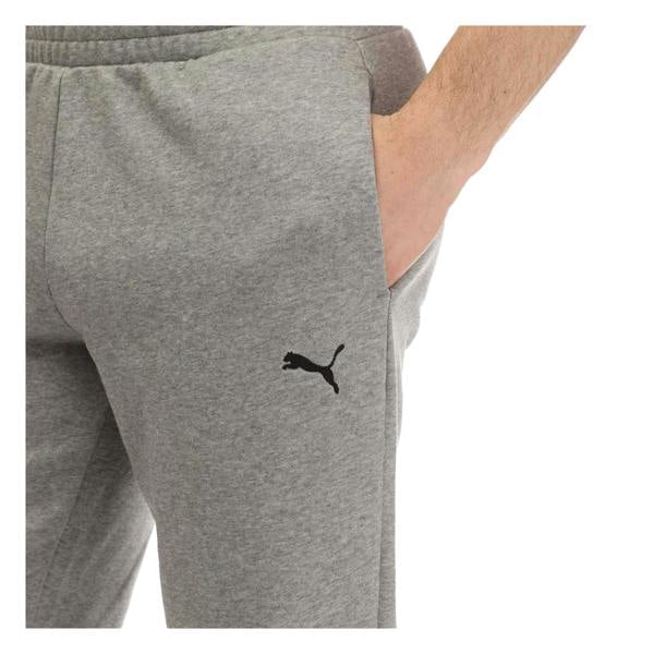Puma Mens Cotton Blend Logo Joggers - Grey - 